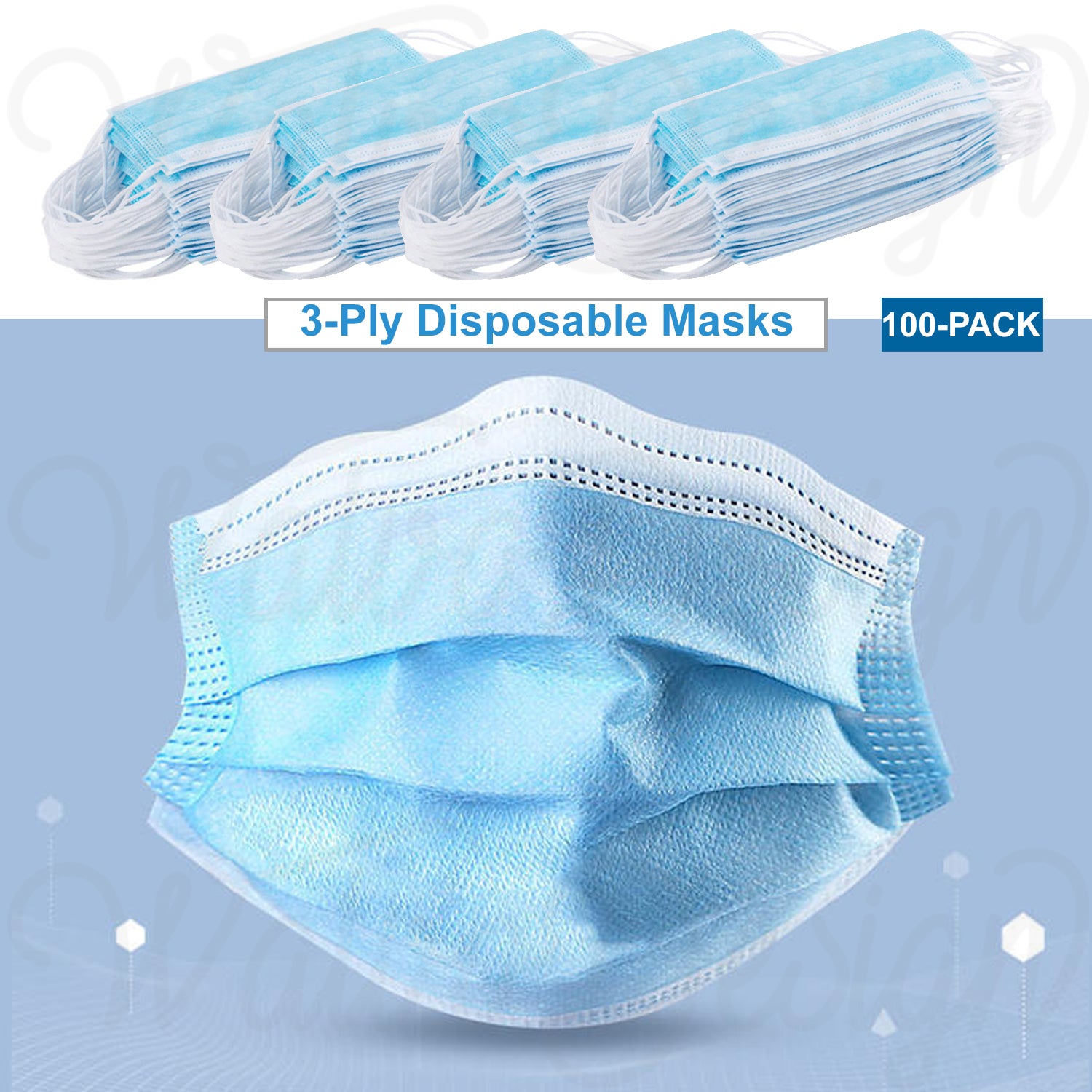 Disposable Face Masks (100)